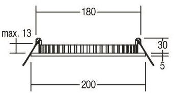 BRUM LED-Einbau-Panel 24V       12217683 