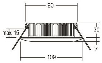 BRUM LED-Einbauleuchte          12366073 
