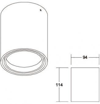 BRUM LED-Anbaudownlight 230 V   12394173 
