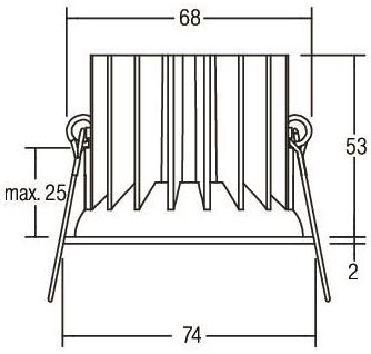 BRUM LED-Einbauleuchte 350mA,   12415173 