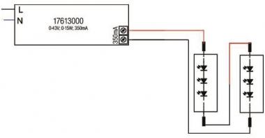 BRUM LED-Konverter 350mA 0-15W  17613000 