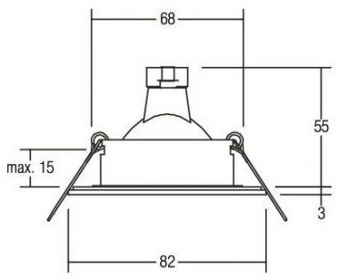 BRUM NV-Einbaustrahler rund V4a 26004220 