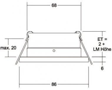 BRUM Einbaumodul rund, flach    37005070 