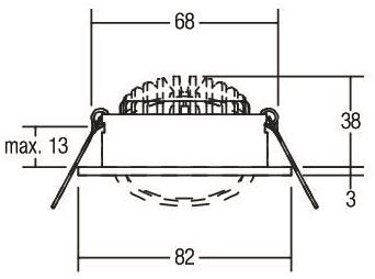 BRUM LED-EBS, 7W, 230V          39261073 