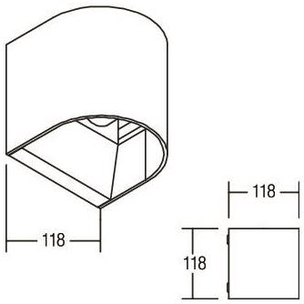 BRUM LED-Wandaufbaul.           60026183 