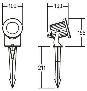 BRUM LED-Erdspießleuchte 6W     60103223 