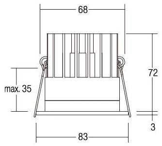 BRUM LED-Einbauleuchte          12035853 