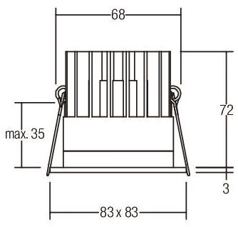 Brumberg LED-Einbauleuchte      12036854 