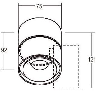 BRUM LED-Anbaustrahler Circle   12062173 