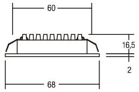 BRUM LED-MM-Einbaustrahler weiß 12090073 