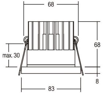 Brumberg LED-Einbauleuchte      12270184 