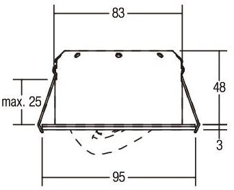 BRUM LED-Einbaustrahler 6W nickel INDIWO 