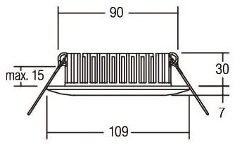 BRUM LED-Einbauleuchte          12366073 
