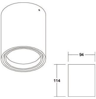 BRUM LED-Anbaudownlight 230 V   12394173 