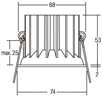 BRUM LED-Einbauleuchte 350mA,   12415173 