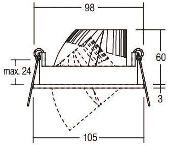 BRUM LED-Einbauleuchte 500mA,   12417173 