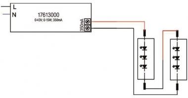BRUM LED-Konverter 350mA 0-15W  17613000 