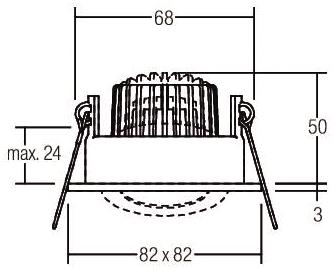 BRUM LED-Einbaustrahler         33355253 