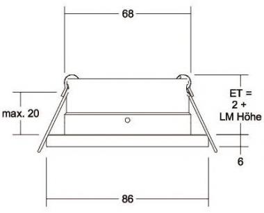 BRUM Einbaumodul rund, flach    37005070 