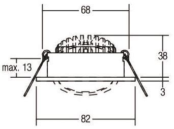 BRUM LED-Einbaustrahler         38261253 