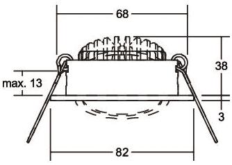 Brumberg LED-Einbaustrahler 230 39421074 
