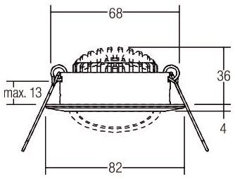 BRUM LED-Einbaustrahler 230V,   41463073 