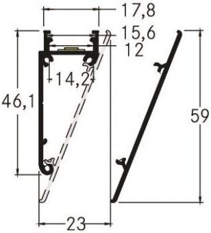 BRUM LED-Alu-Profil, Länge:     53754070 