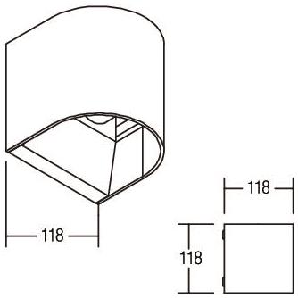 BRUM LED-Wandaufbaul.           60026183 