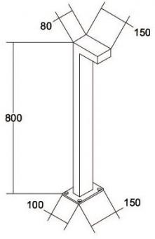 BRUM Pollerleuchte Lantern IP65 60036103 