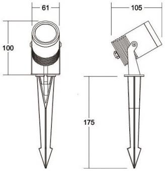 Brumberg LED-Erdspießstrahler   60105643 