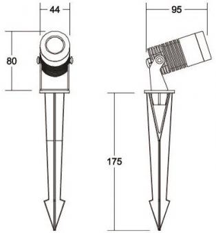 Brumberg LED-Erdspießstrahler   60109643 