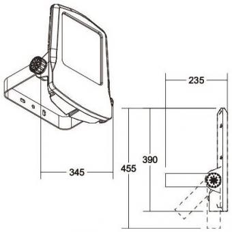 Brumberg LED-Fluter 50W 3000K   60803643 