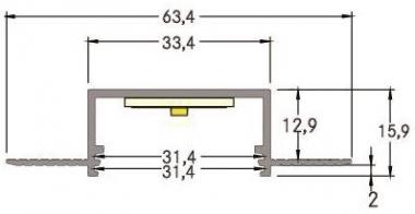 BRUM LED-Alu-Profil,            73655070 