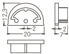 BRUM 53078260 Endkappen-Set QUALITYFLEX 