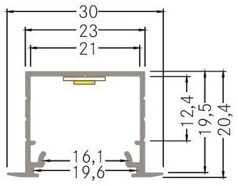 BRUM 73654260 EB-Profil QUALITYFLEX alu 