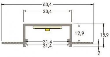 BRUM LED-Alu-Profil,            73655070 