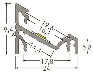 BRUM LED-Eckprofilset weiss:    53912070 