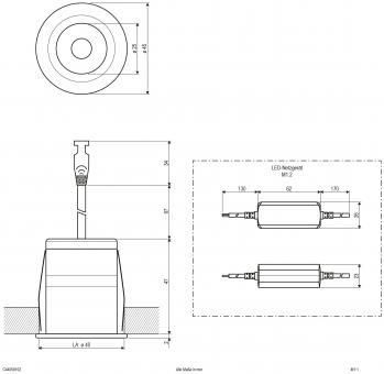 EVN LED Deckeneinbau -rund -   C44050102 