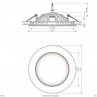 EVN LED-Downlight Druckguss weiß DL17302 