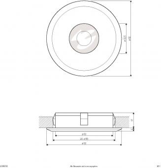 EVN LED Einbauleuchte, rund    L23060102 