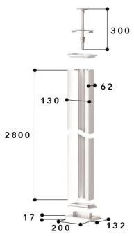 GGK 18672    BRA 60x130/80 SOLO-DAS 2800 