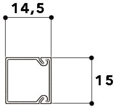 GGK 3630 LFG 15x15-9005 Leitungs- 
