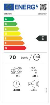 Gorenje GS52040 W Geschirrspüler 