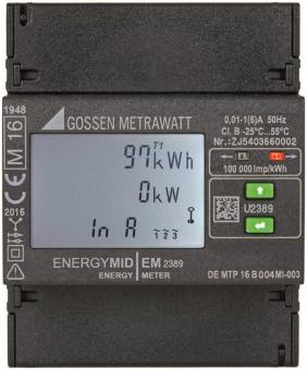 Gossen Energiezähler              EM2389 