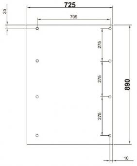 GSAB MP Normschrank 1S1000 PVC    1M1000 