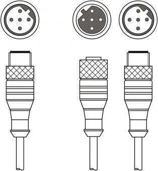 Leuze K-YPB M12A-  K-YPB M12A-M12A-S-PUR 