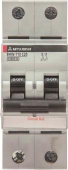 Mitsubishi Sicher- BHW-T10 2P Type C 10A 