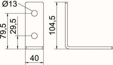 OBO GMS 4 VW 90 FT Verbindungswinkel 90° 