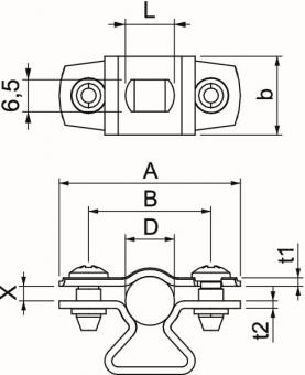 OBO ASL 733 10 A2 Abstandschelle 