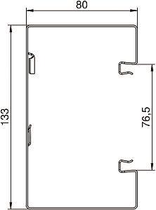 OBO GEK-S80133 Geräteeinbaukanal symm. 